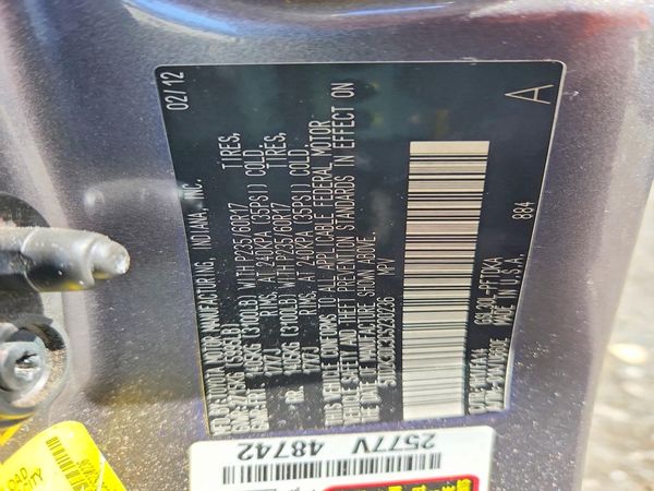 2012 TOYOTA SIENNA