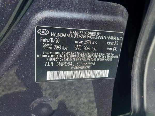 2020 HYUNDAI ELANTRA