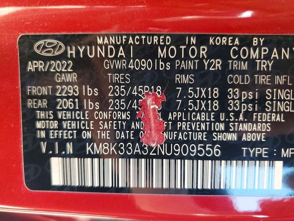 2022 HYUNDAI KONA