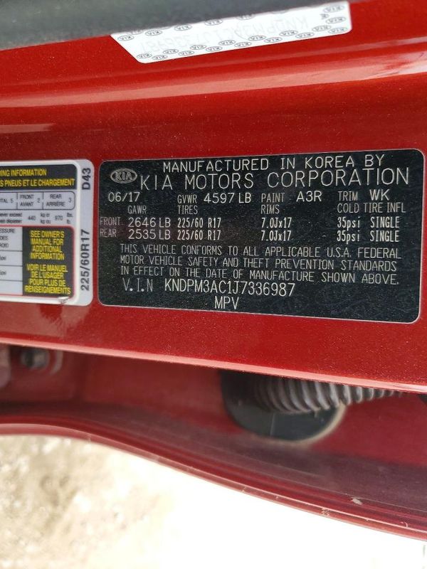 2018 KIA SPORTAGE QL