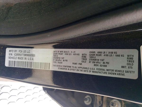 2021 RAM 1500