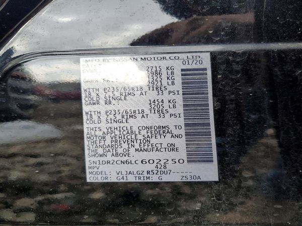 2020 NISSAN PATHFINDER