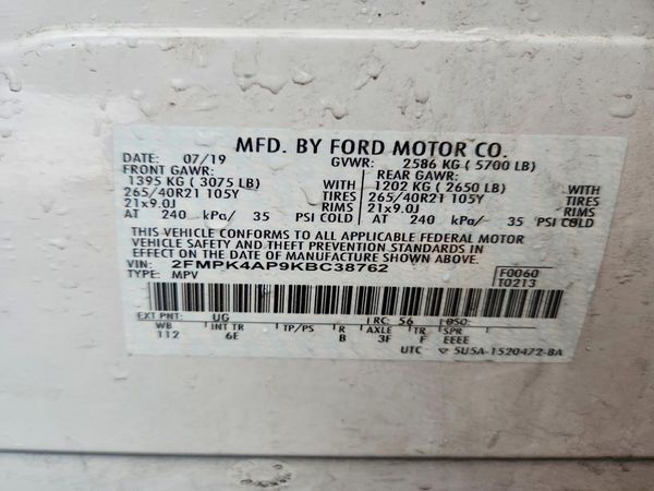 2019 FORD EDGE