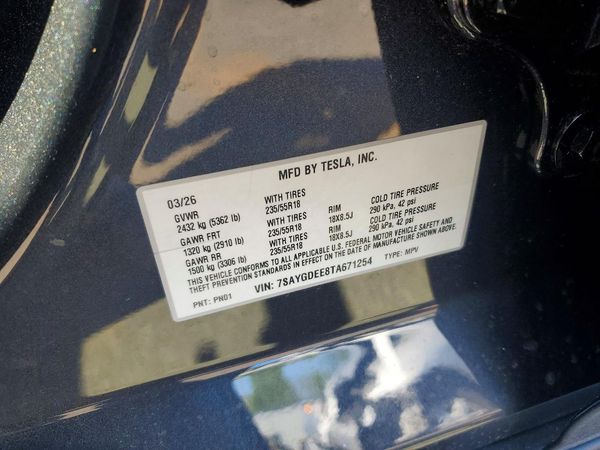 2026 TESLA MODEL Y