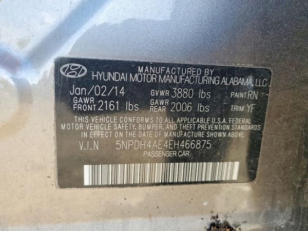 2014 HYUNDAI ELANTRA GLS(Middle)