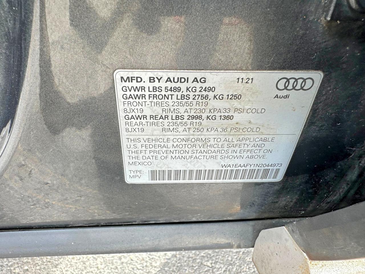 2022 AUDI Q5