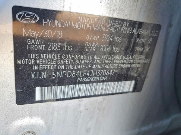 2018 HYUNDAI ELANTRA