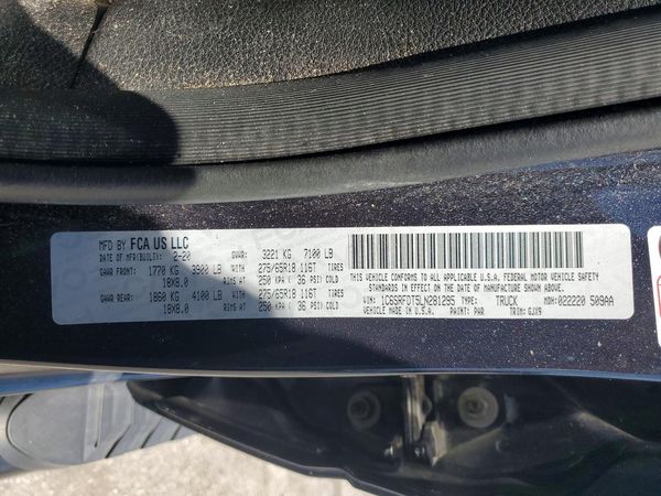 2020 RAM 1500 Laramie