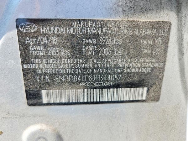 2018 HYUNDAI ELANTRA