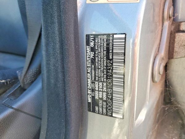 2012 MERCEDES-BENZ C C250