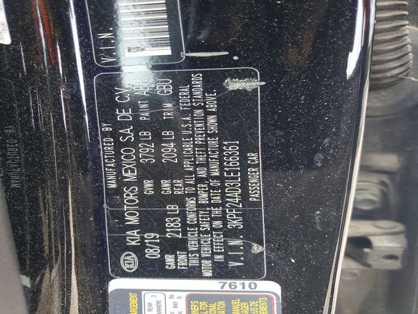 2020 KIA FORTE