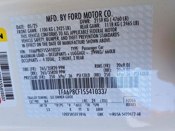 2025 FORD MUSTANG GT