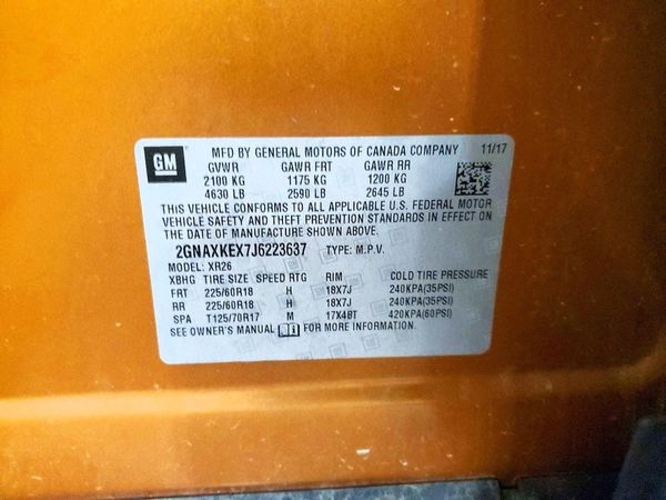 2018 CHEVROLET EQUINOX LT (2LT)