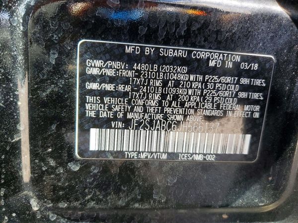 2018 SUBARU FORESTER