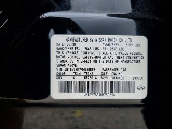 2021 INFINITI Q50 LUXE