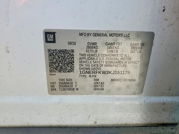 2019 CHEVROLET TRAVERSE LS