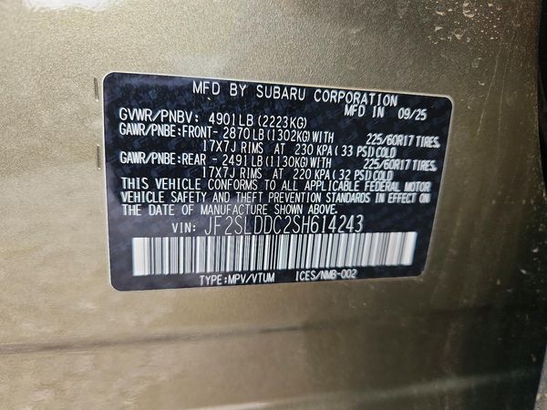 2025 SUBARU FORESTER Premium