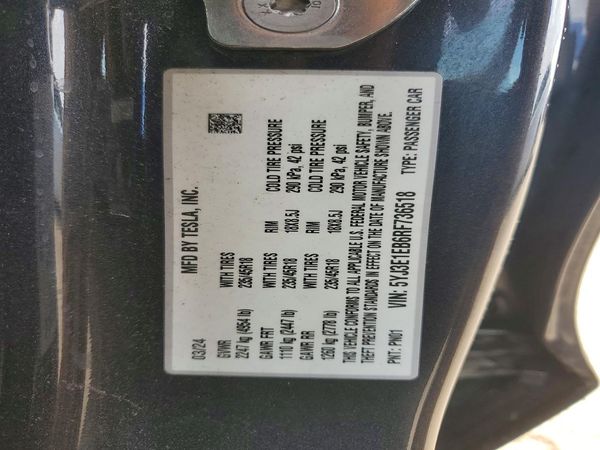 2024 TESLA MODEL 3