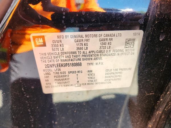 2015 CHEVROLET EQUINOX LS