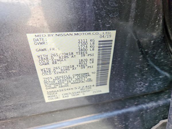 2019 NISSAN TITAN