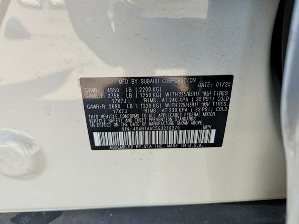 2025 SUBARU OUTBACK