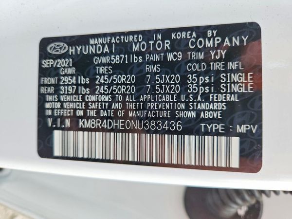 2022 HYUNDAI PALISADE SEL w/Premium Pkg