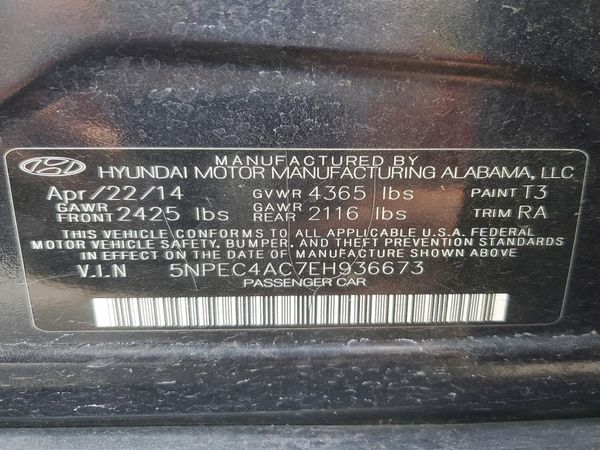 2014 HYUNDAI SONATA