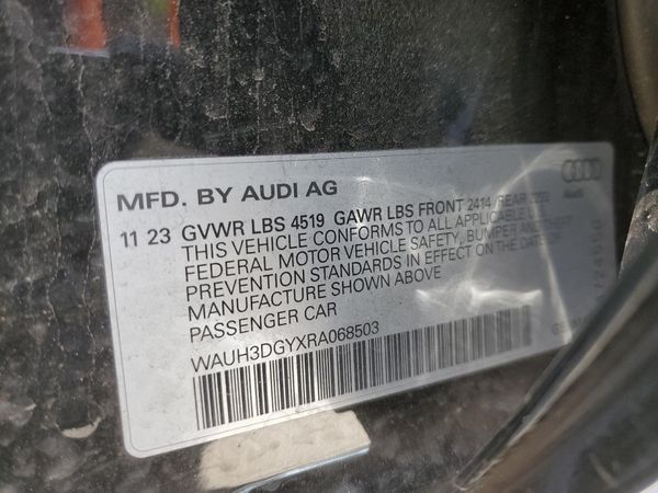 2024 AUDI S3 quattro Premium Plus — VINS
