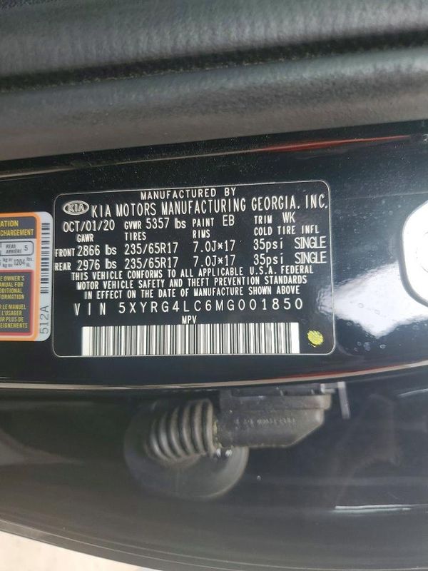 2021 KIA SORENTO