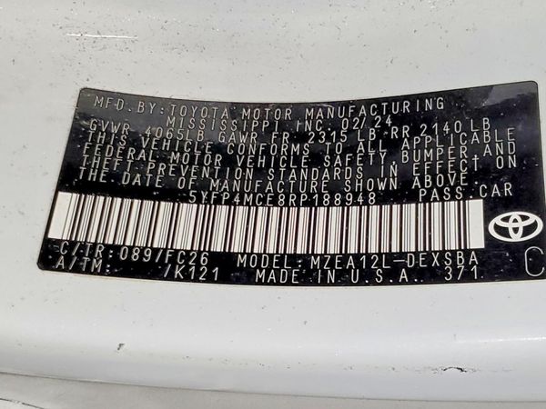 2024 TOYOTA COROLLA SE w/Premium pkg