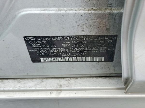 2019 HYUNDAI SONATA Eco Turbo, SE