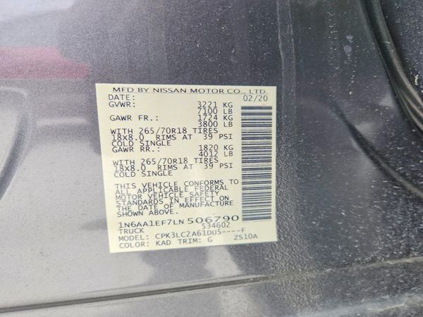 2020 NISSAN TITAN