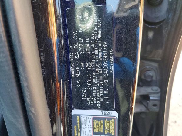 2022 KIA FORTE