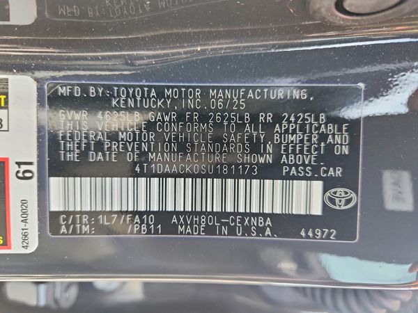 2025 TOYOTA CAMRY