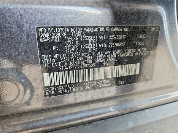 2020 TOYOTA RAV4 XLE