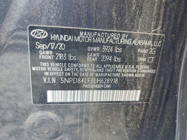 2020 HYUNDAI ELANTRA