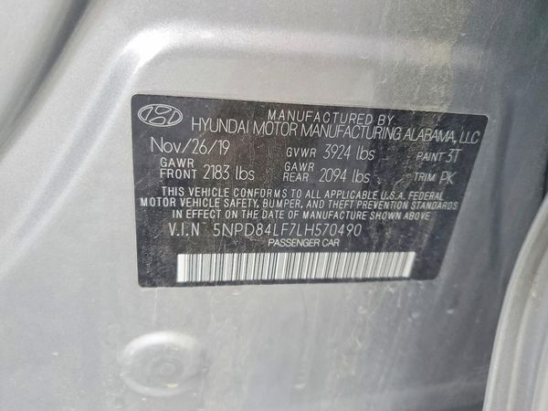 2020 HYUNDAI ELANTRA