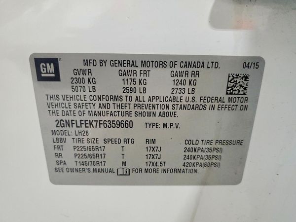 2015 CHEVROLET EQUINOX