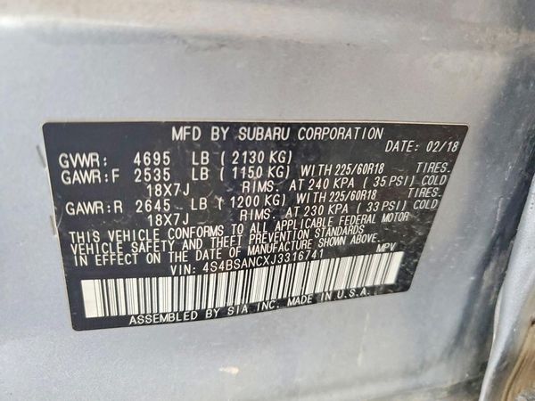 2018 SUBARU OUTBACK Limited+M/R+ES+NAVI