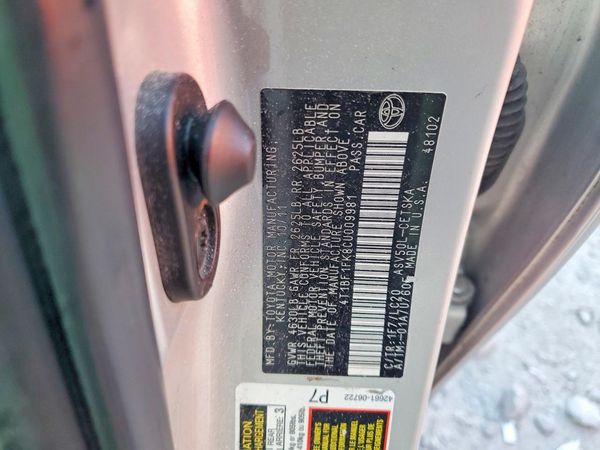 2012 TOYOTA CAMRY
