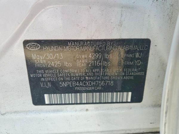 2013 HYUNDAI SONATA GLS/ GLS Popular