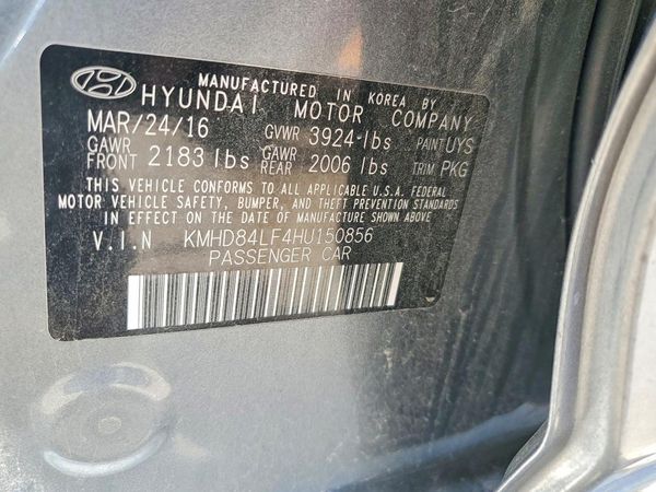 2017 HYUNDAI ELANTRA