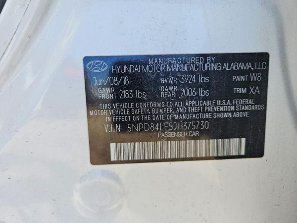 2018 HYUNDAI ELANTRA