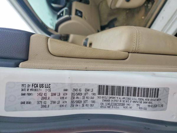 2016 JEEP GRAND CHEROKEE OVERLAND 4X2