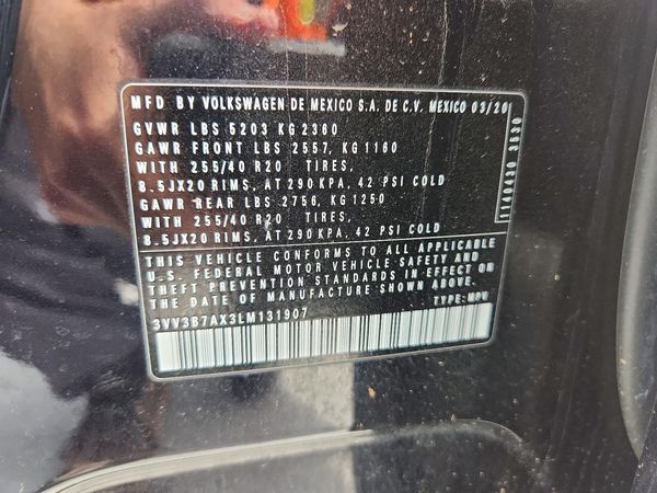 2020 VOLKSWAGEN TIGUAN SE, SEL