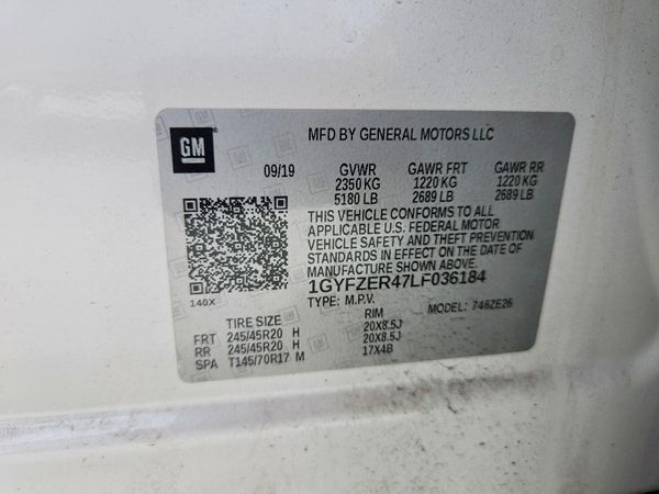 2020 CADILLAC XT4 Sport — VINS