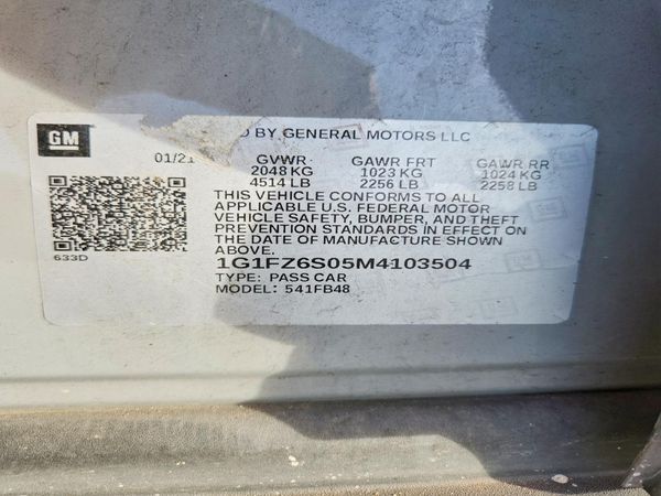 2021 CHEVROLET BOLT EV