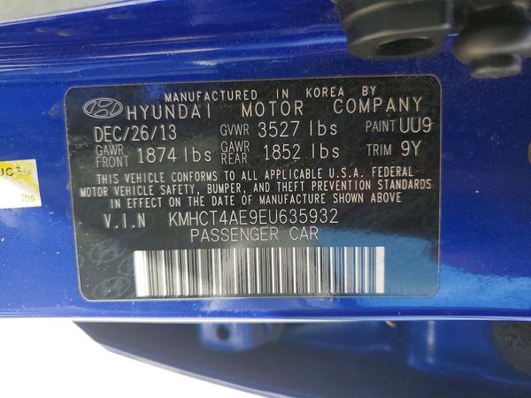 2014 HYUNDAI ACCENT 5DR GS / 4DR GLS