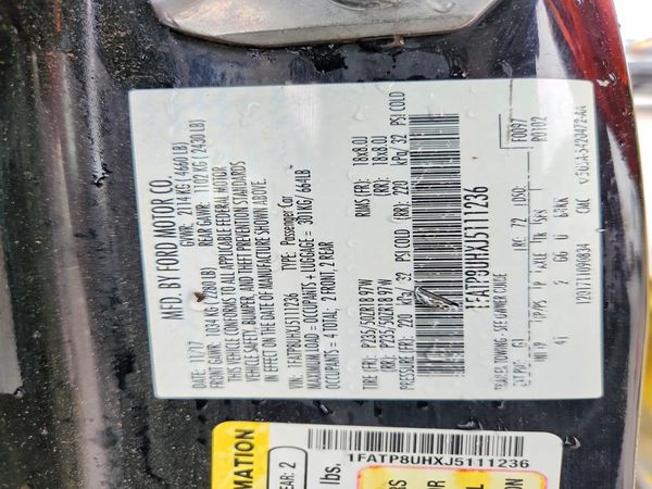 2018 FORD MUSTANG I4 Convertible