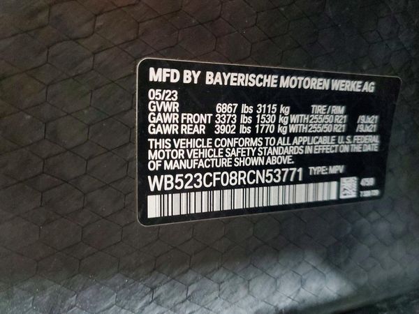 2024 BMW ALL OTHER xDrive50 — VINS